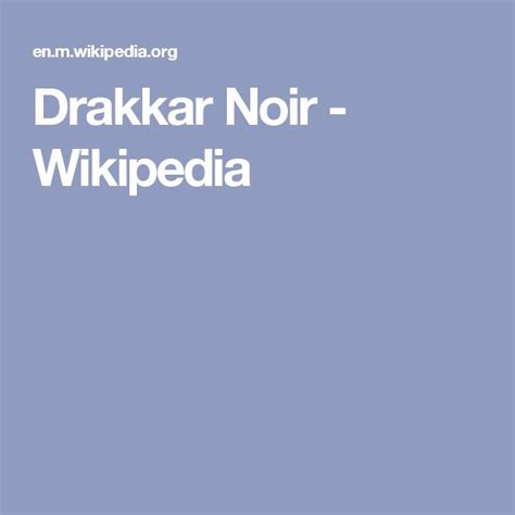 drakkar noir wiki